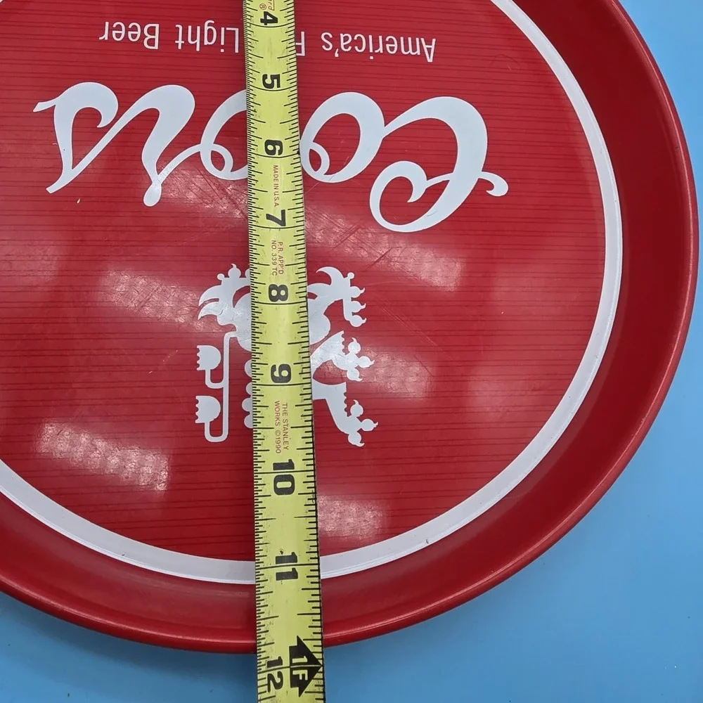 Vintage Coors Serving Tray Red 12